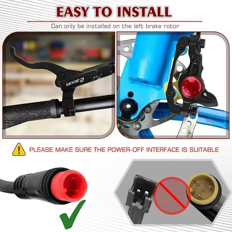 ZOOM HB-775E E-BIKE jeu de freins à disque hydrauliques Scooter électrique vtt vélo mise hors tension Pistons de