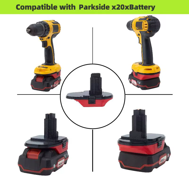 Pour adaptateur Parkside vers Dewalt pour Parkside 20V remplacer vers Dewalt 18V accessoires de convertisseur de perceuse électrique ( Adaptateur uniquement)