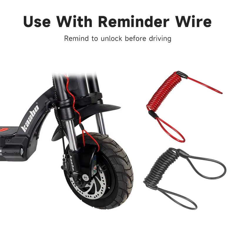 Scooter électrique moto alarme disque serrure métal étanche antivol freins