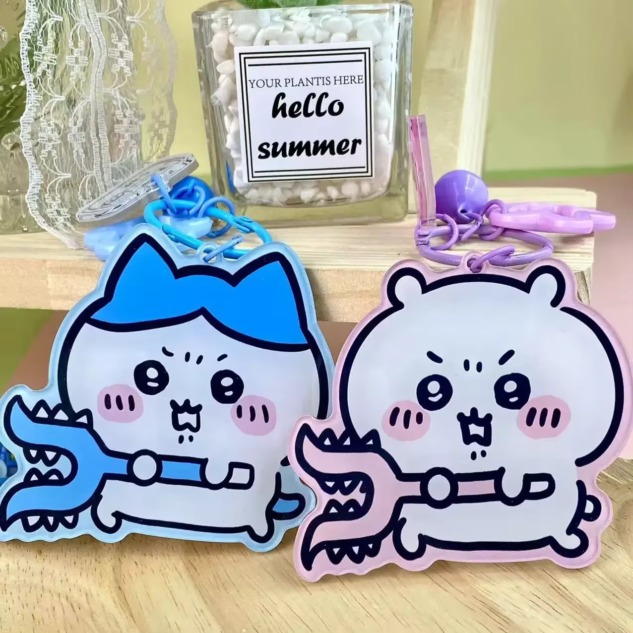 Porte-clés pendentif en acrylique Kawaii, motif bonbon, accessoires de décoration pour sac