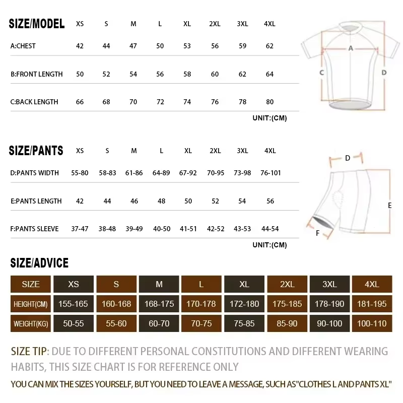 AERO VELO Ensemble de maillot de cyclisme à manches courtes pour hommes