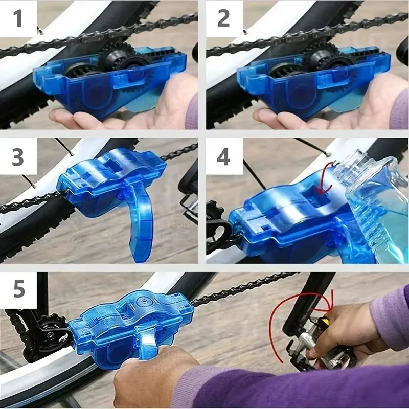 Nettoyeur de chaîne de vélo portable