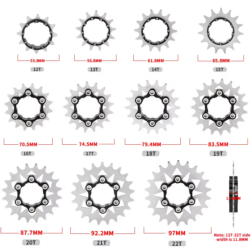 MUQZI – Kit de Conversion de Cassette de vélo à vitesse unique