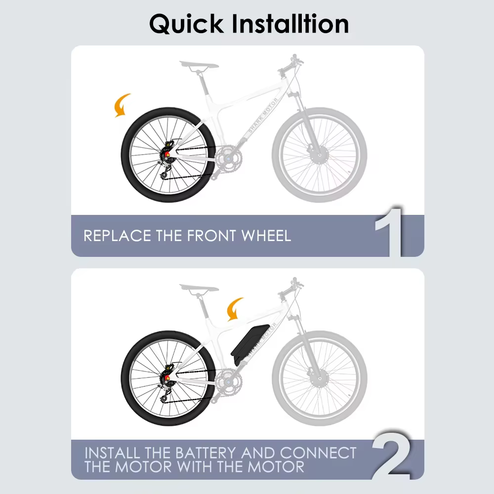 Kit de Conversion de vélo électrique à Cassette 36V 350W