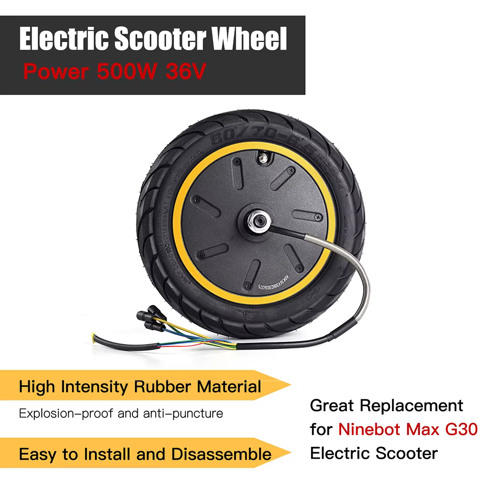 60/70-6.5 moteur Scooter électrique 36V 500W roue