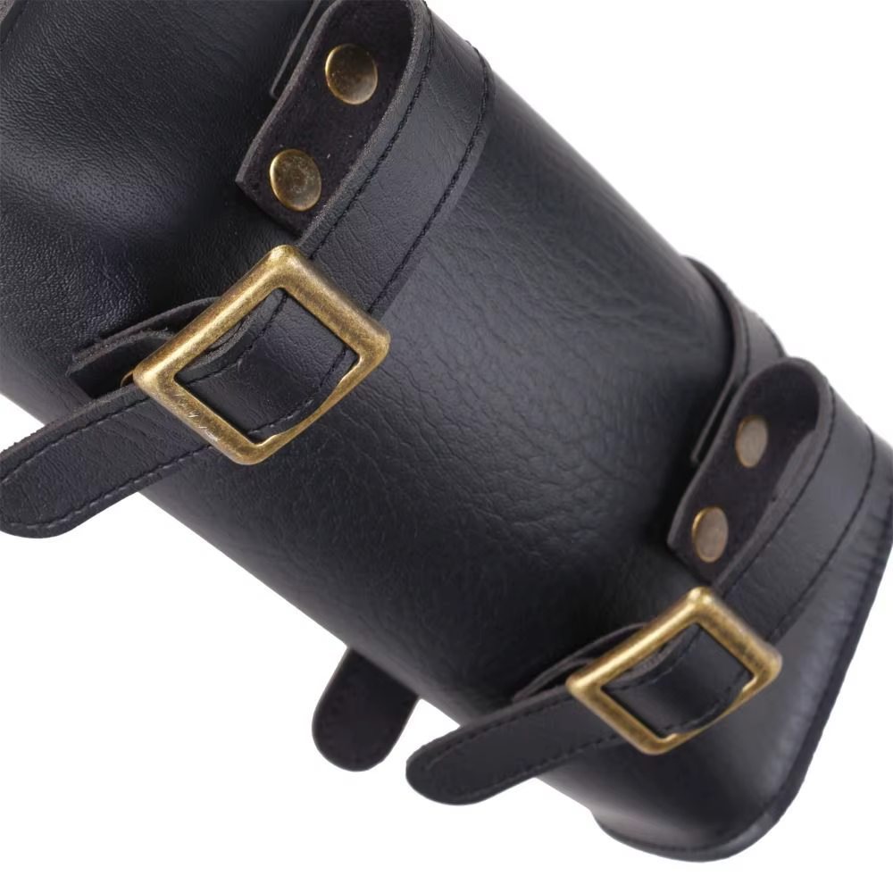 Nouveau sac de selle de vélo rétro en cuir PU