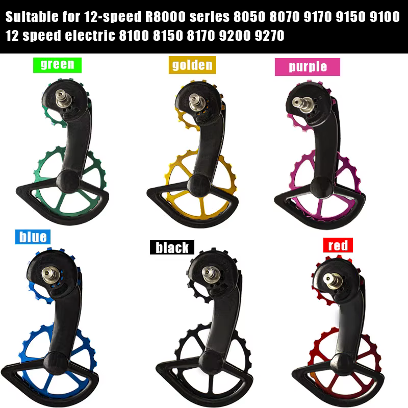 Roue de guidage arrière en carbone CS pour vélo de route avec roulement en céramique pour Shimano 105/R7000 R8000/R8050/R9100/R9150SS SRAM Red AXS