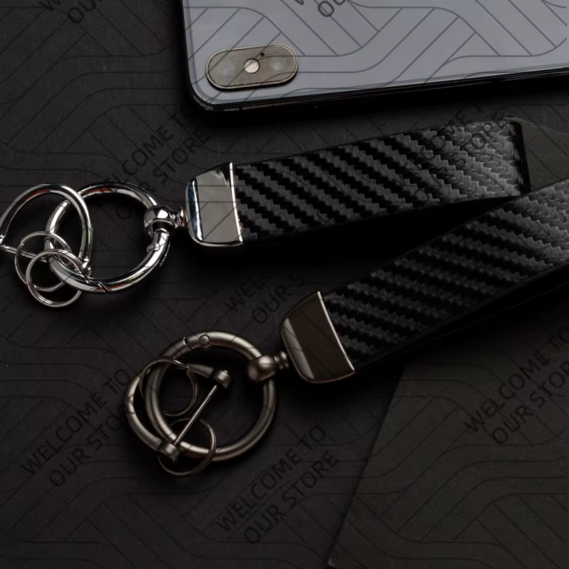 Porte-clés en cuir et Fiber de carbone pour voiture SPORTAGE GT LINE KIA, en alliage de Zinc, cadeau personnalisé avec accessoires, nouvelle mode