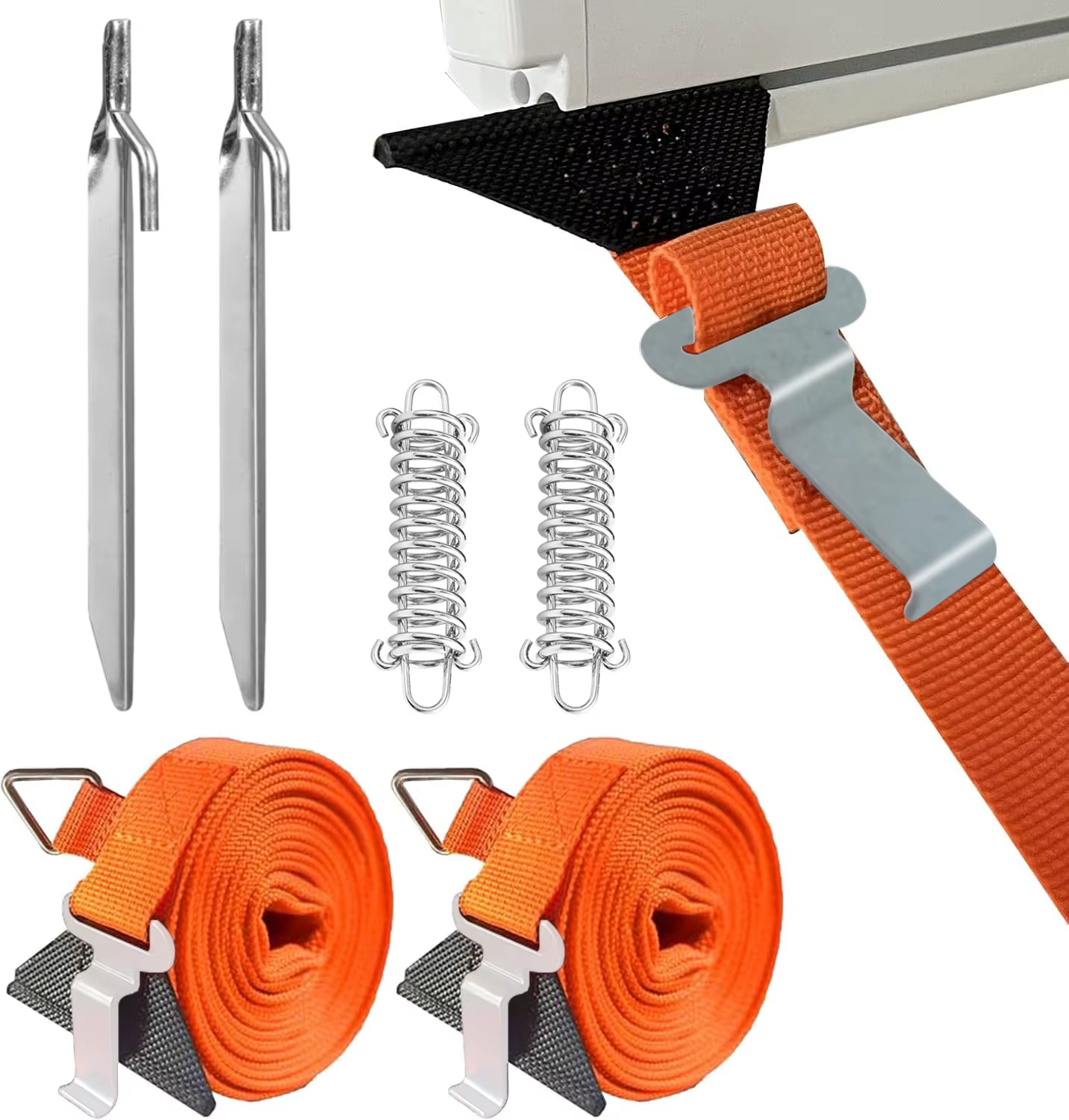 Kit de fixation pour auvent de camping-car, stabilisateur de vent pour auvent, accessoires d'ancrage pour auvent de camping-car, caravane, motohome, compatible Thule Fiamma Dometic