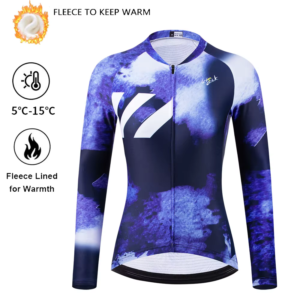 Veste de cyclisme doublée polaire pour femme