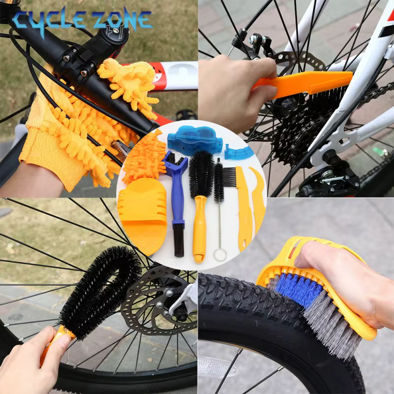 Kit de Nettoyage Portable pour Chaînes de Vélo – Brosse et Boîte