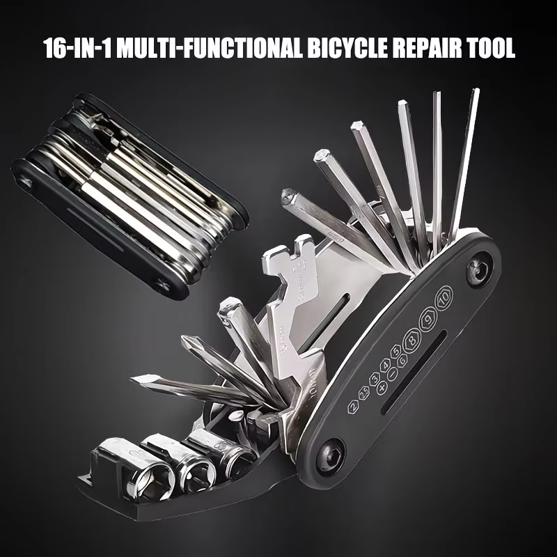 Kit d'outils multifonction pour vélo 16-en-1