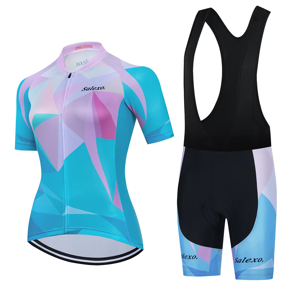 Maillot de cyclisme à manches courtes pour femmes