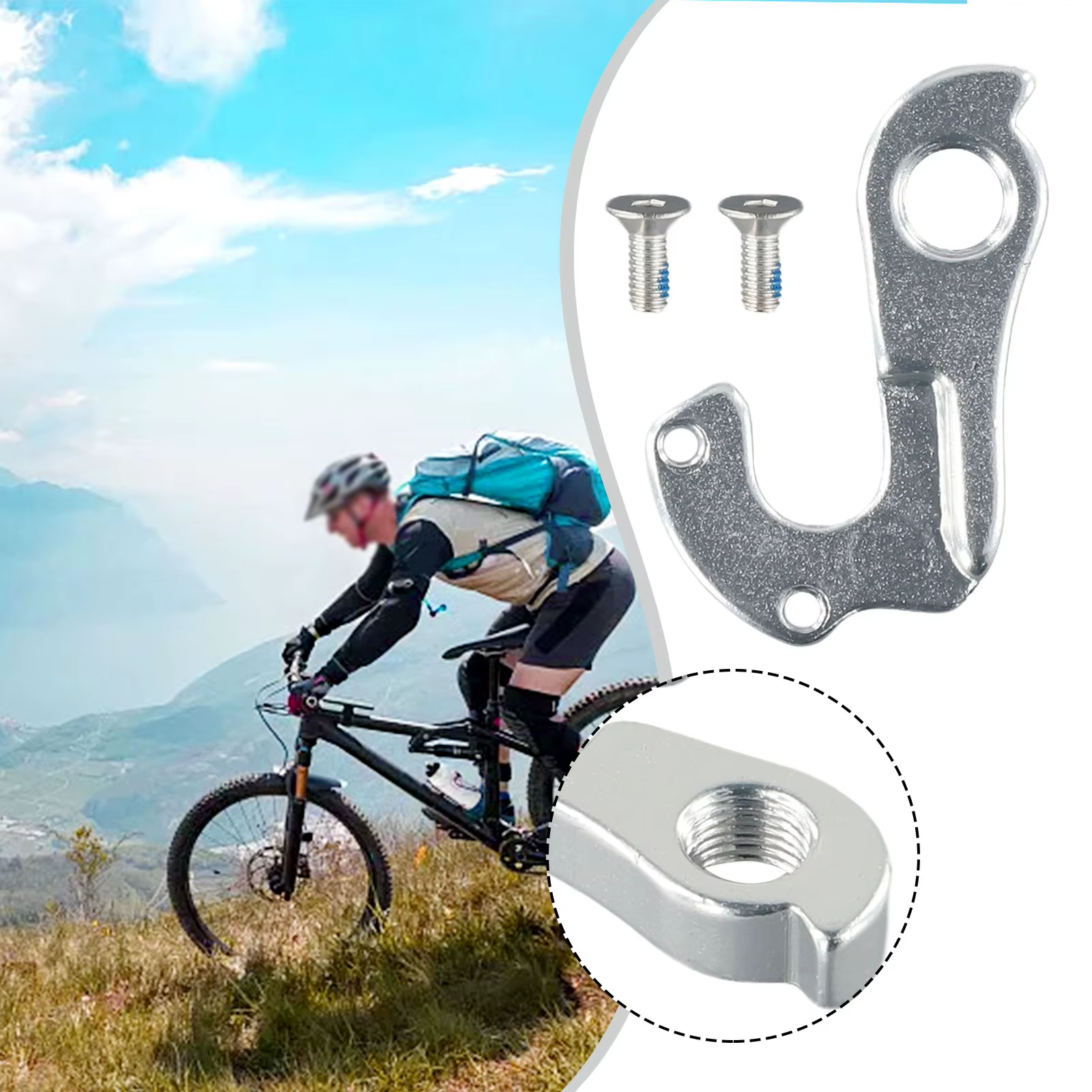 Dérailleur arrière de vélo en alliage d'aluminium robuste, accessoire de cyclisme, cube 0 2.0 5.0 6.0, offre spéciale