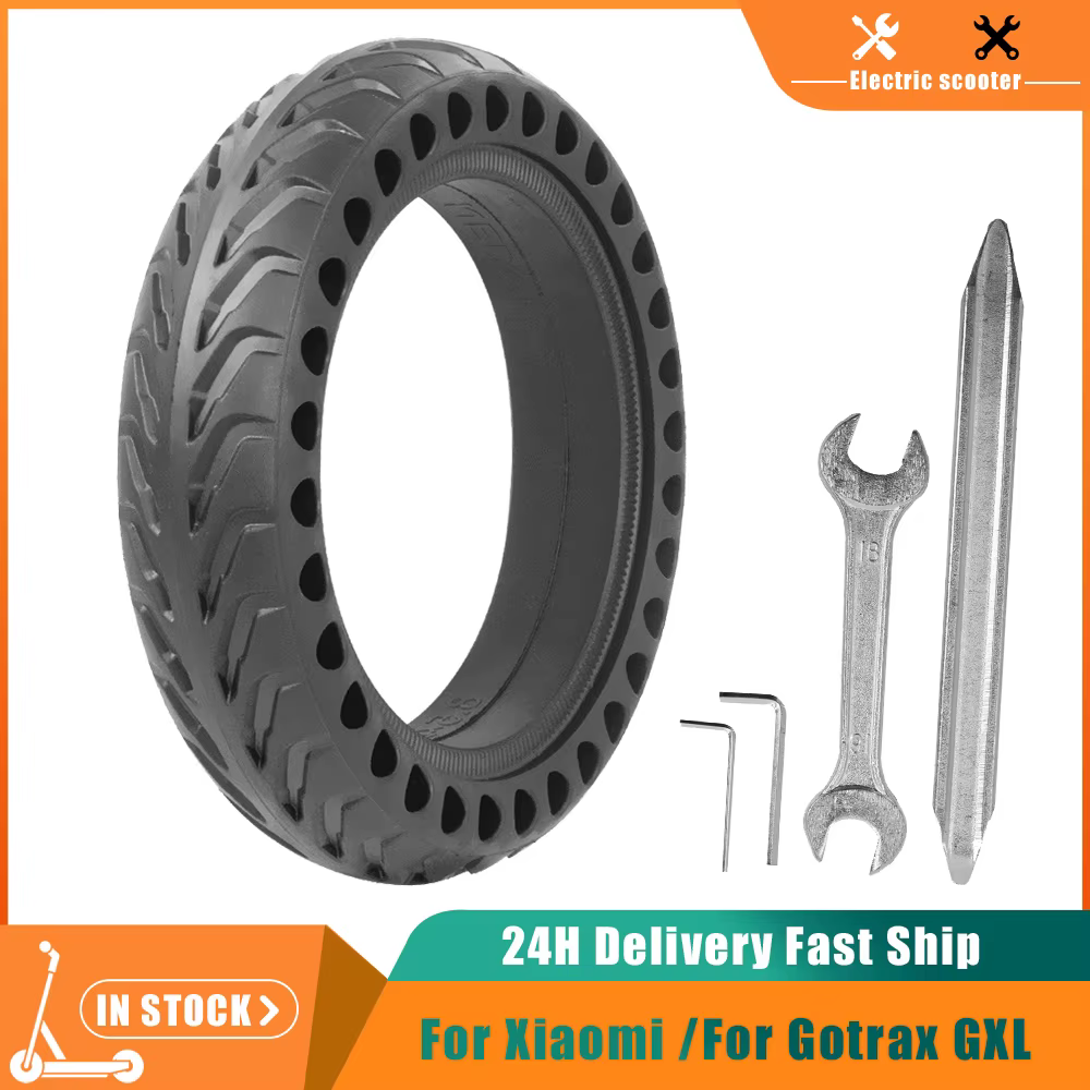 Pneu solide de 8.5 pouces mis à jour pour Scooter électrique Xiaomi M365/ Pro/Pro 2 MI 3 pour pneus d'amortissement Gotrax/gxl V2/XR