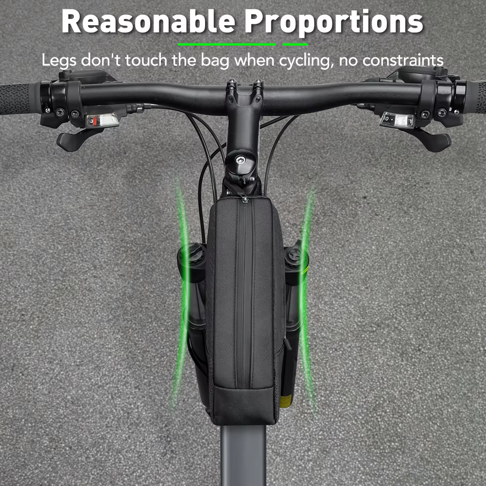 NEWBOLER sac de vélo 1.2L cadre Portable Tube avant sac de cyclisme vtt route