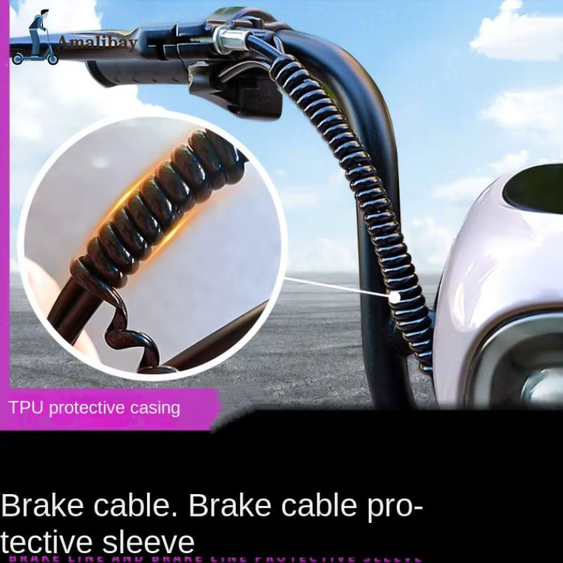 Enrouleur de fil en spirale pour câble de frein de Scooter