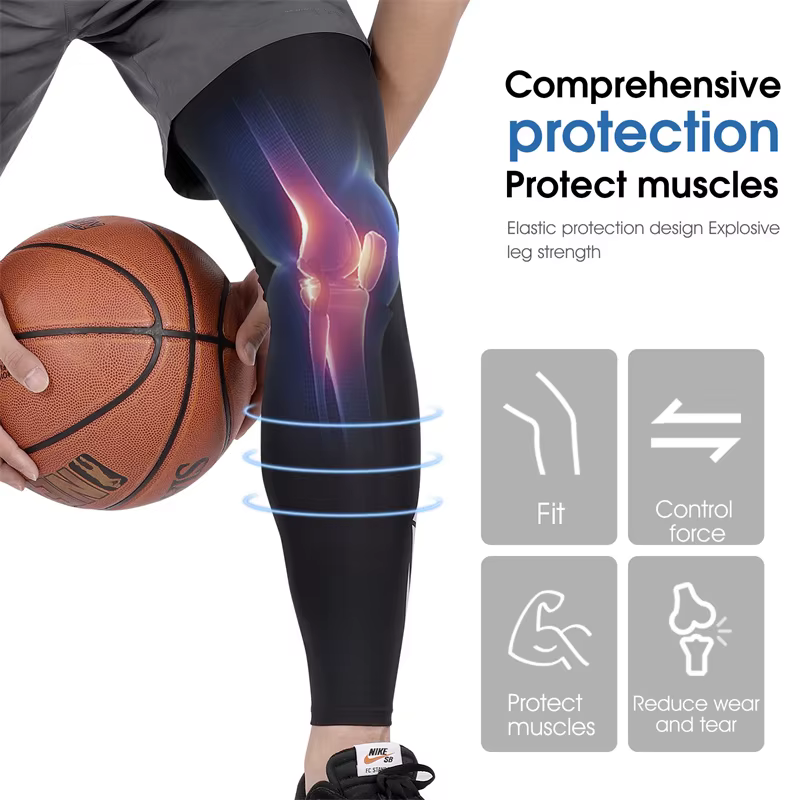 WEST BIKING – manches de jambes antidérapantes, en soie glacée, Protection UV, Compression, équipement de Sport rafraîchissant, pour course à pied, cyclisme, été