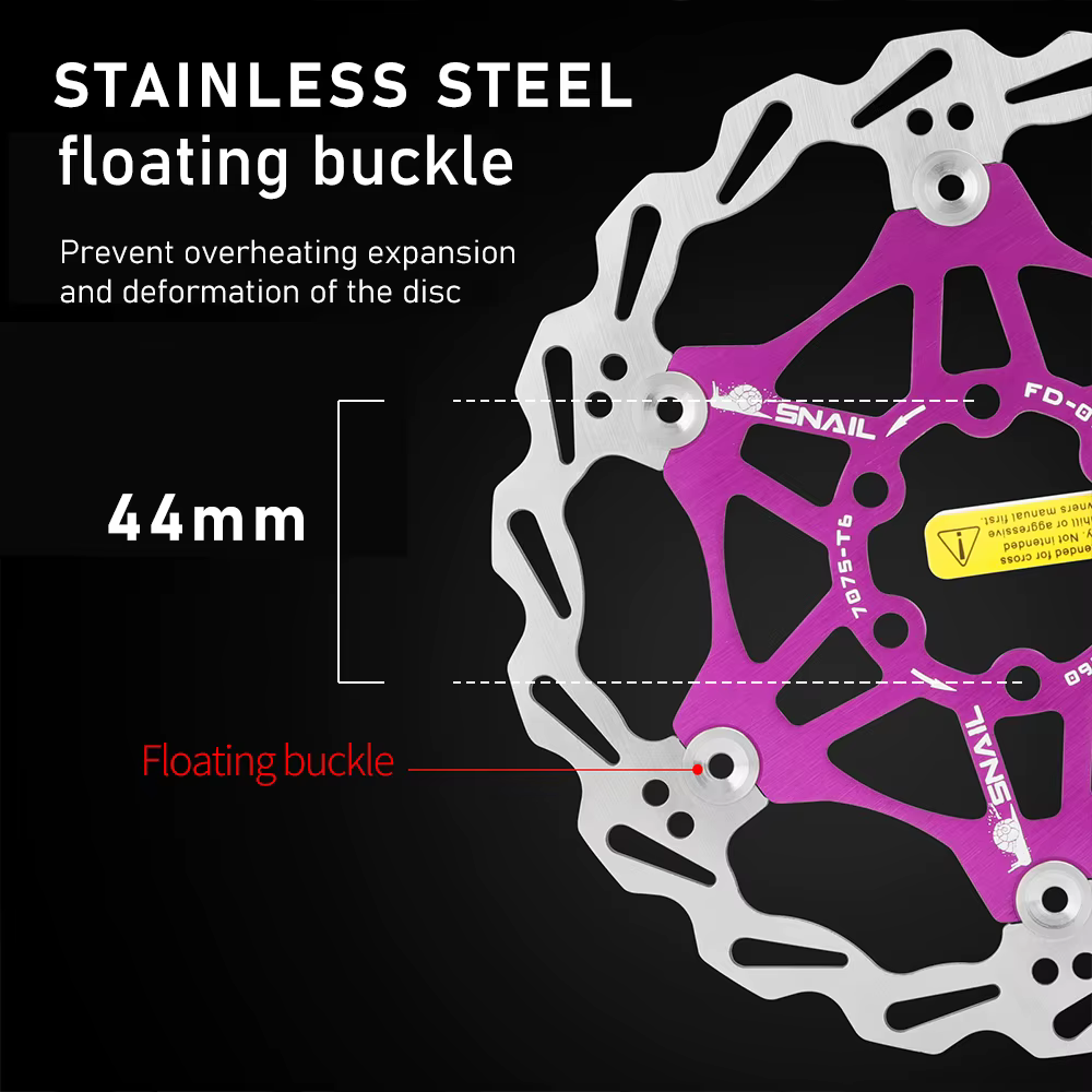 Disques de frein flottants SNAIL MTB pour vélo