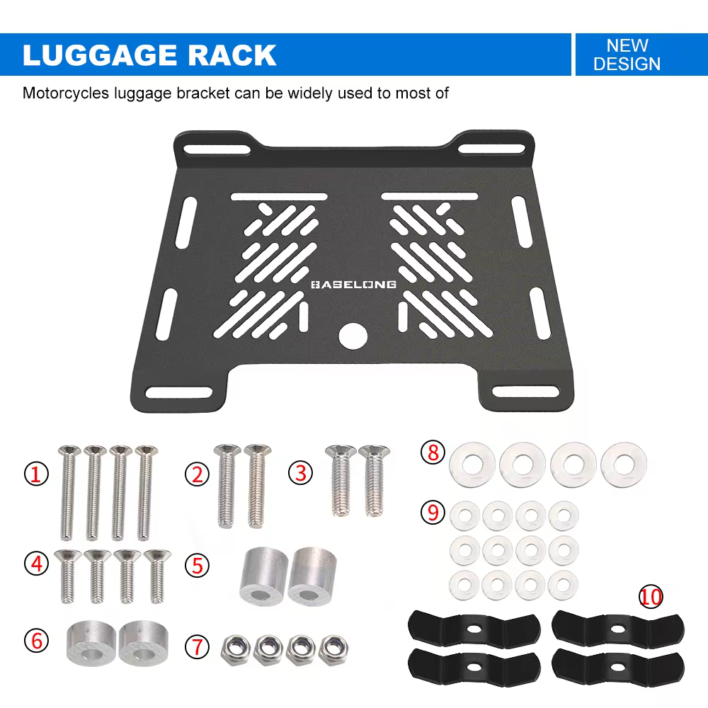 Accessoires de moto pour LONCIN VOGE, agrandissement arrière, bagages T1, 200AC 200 AC 500DS 500R 500 DS 500 R 525DSX 650DSX, R64.