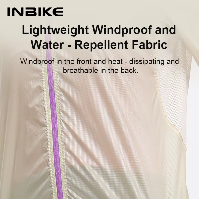 INBIKE Coupe-vent de cyclisme portable ultra-léger pour femme Veste