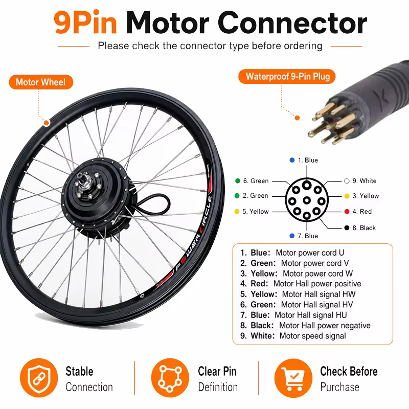 Roue de vélo électrique 20 pouces-700c