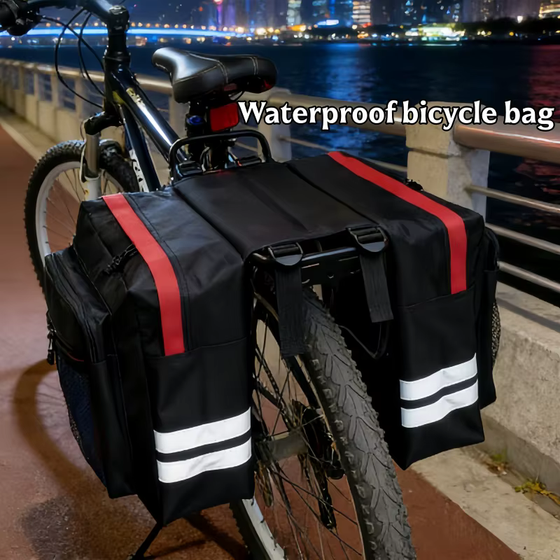 Sacoche de vélo arrière double face haute capacité