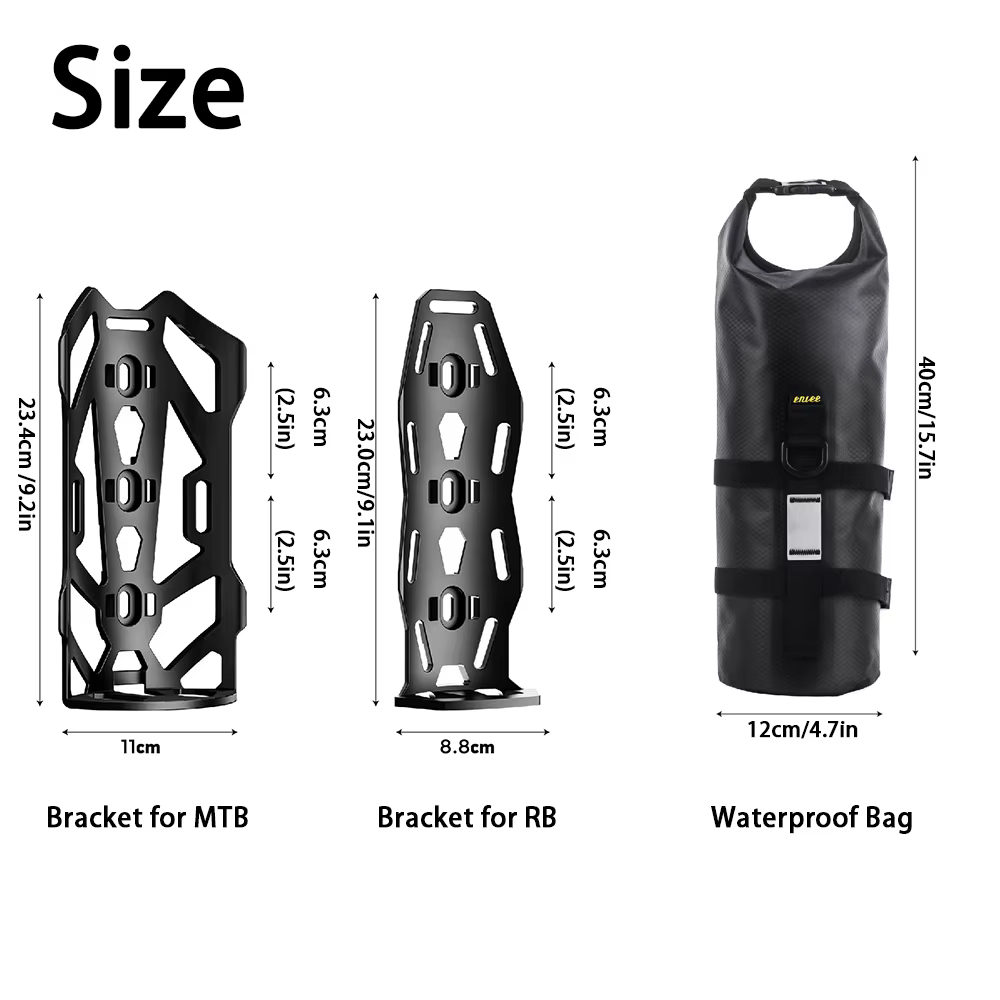Toptrek Portable étanche vélo fourche sac 5L