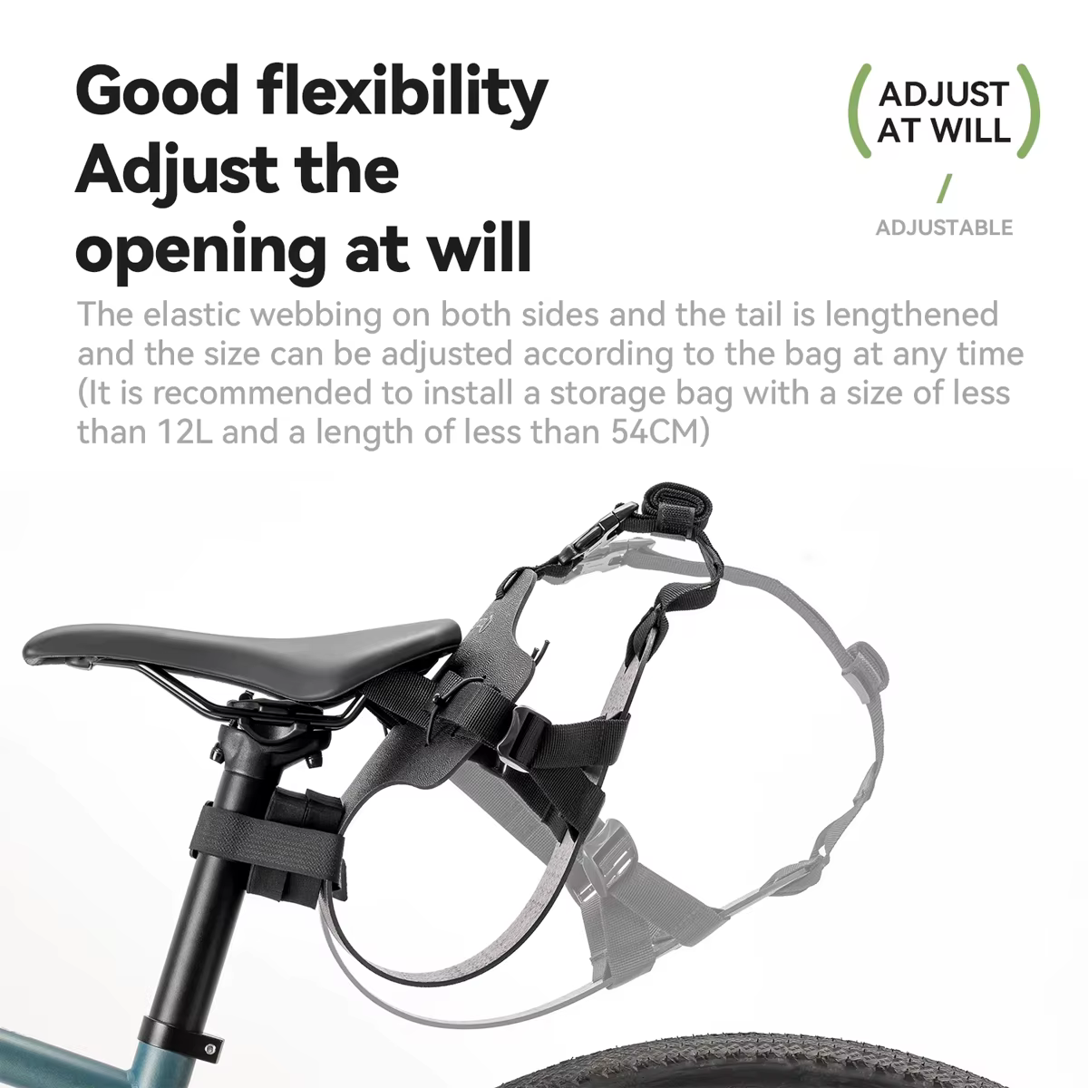 Support de stabilisateur de sac arrière de selle de vélo