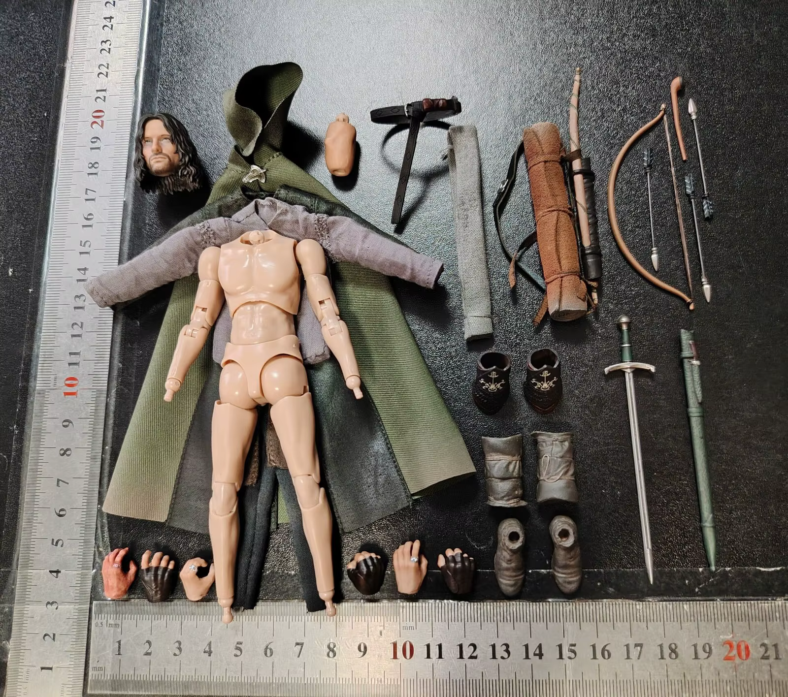 Miniwork Modèle d'accessoires à l'échelle 1/12, figurine articulée de 6 pouces