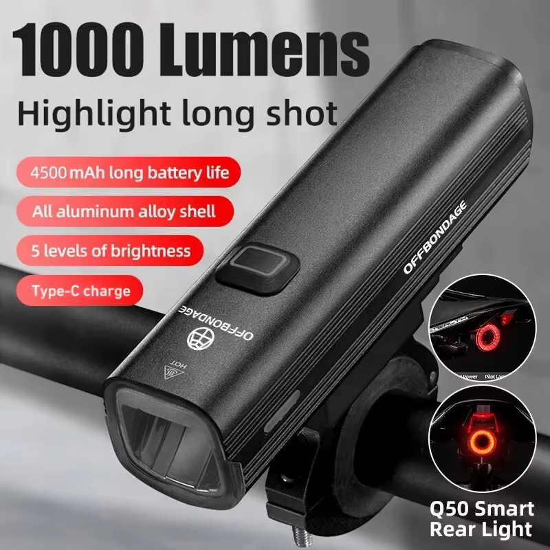Lampe de vélo OFFBONDAGE 1000 lumens