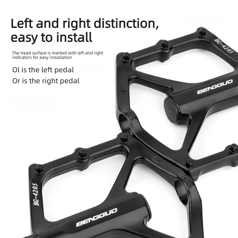 Pédales de vélo de route professionnelles en aluminium à plateforme large