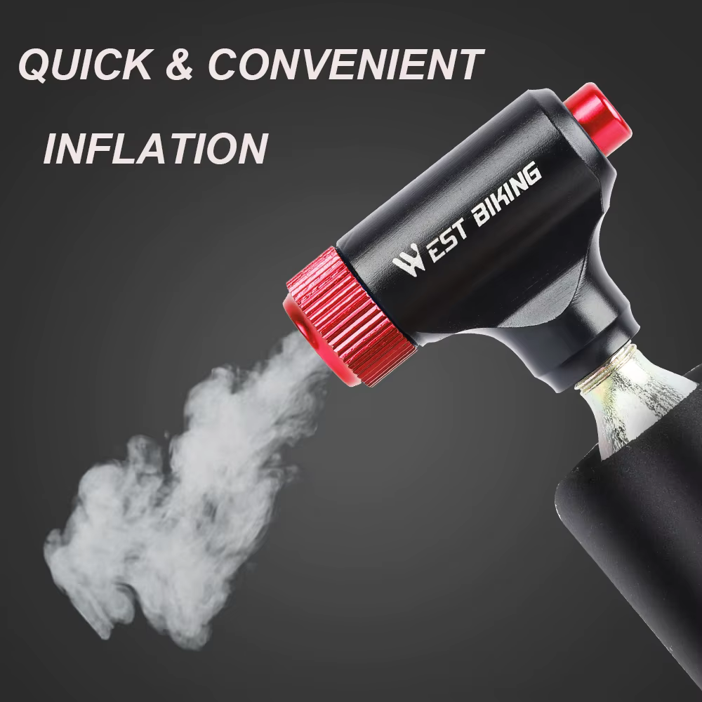 WEST BIKING Mini gonfleur de CO2 pompe à vélo gonflage de pneu Super rapide