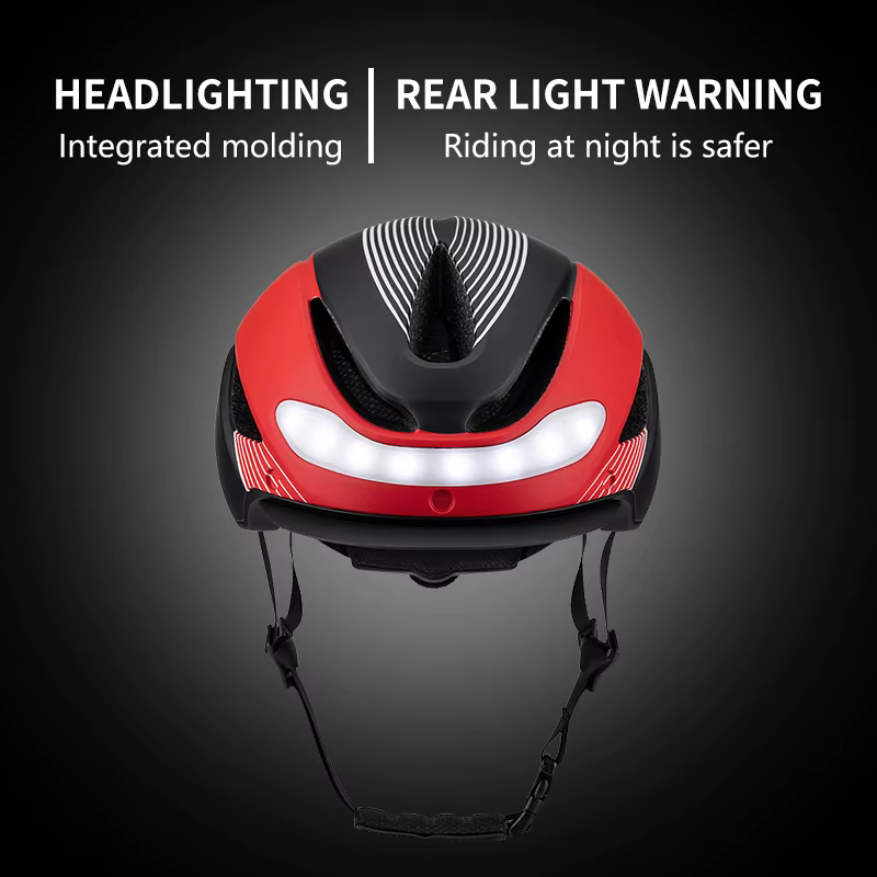 Horntour casque de vélo Ride LED lumières course