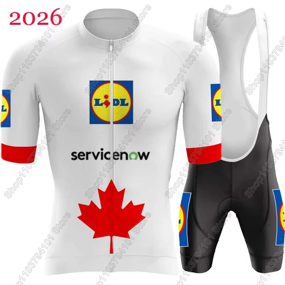 Ensemble de maillot de cyclisme Lidl Team 2026 pour hommes