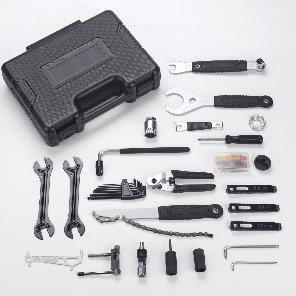 Trousse à outils professionnelle pour vélo 21 en 1 | Outil de réparation multifonction pour manivelle