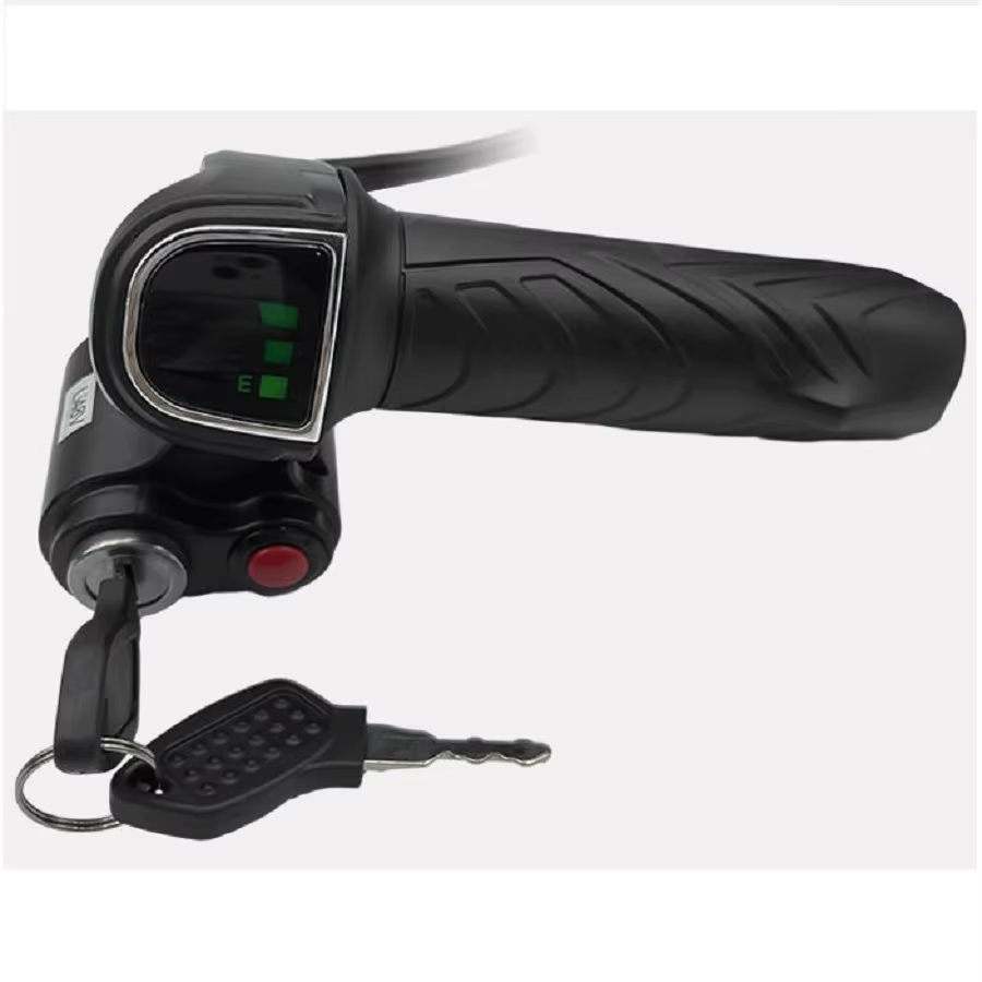 E-bike-Accélérateur torsadé avec interrupteur à clé pour scooter électrique