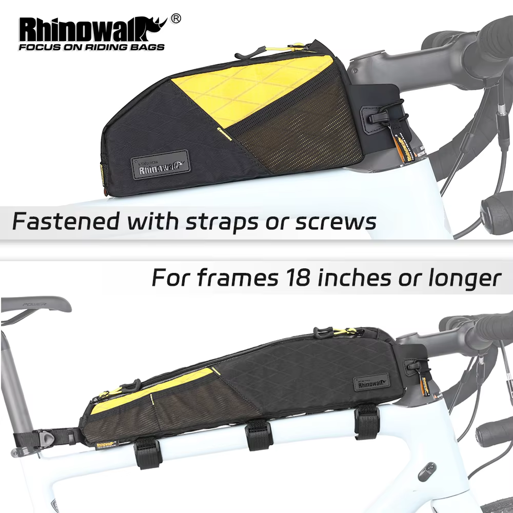 Rhinowalk 1.2L/2.1L sac de Tube supérieur avant de vélo résistant à l'eau pour bagages