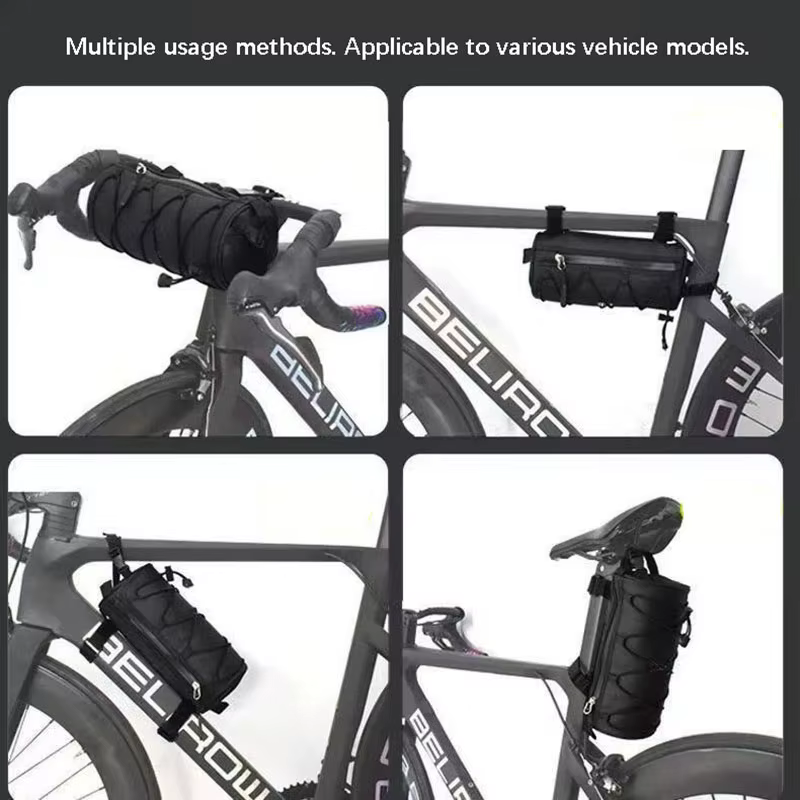 Sacoche de vélo multifonctionnelle portable pour cadre avant