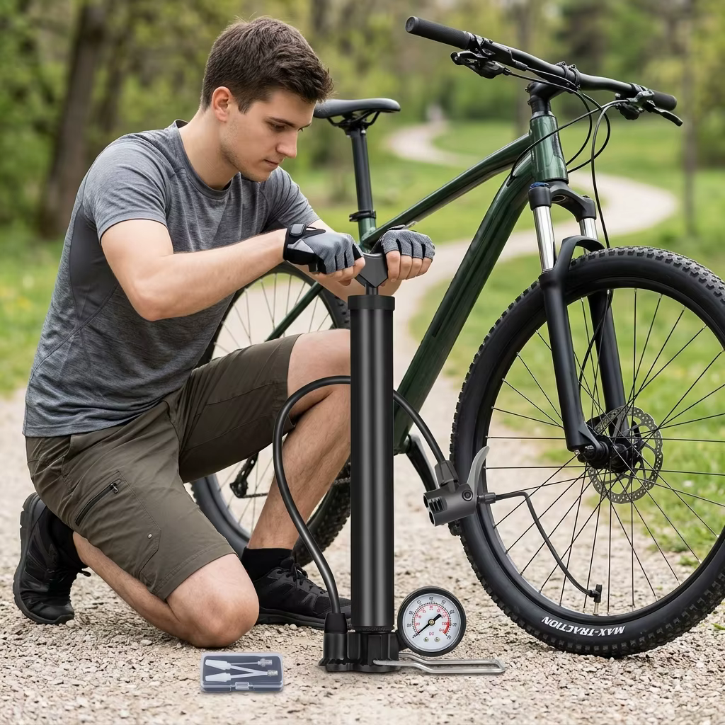 Pompe à air haute pression portable pour vélo