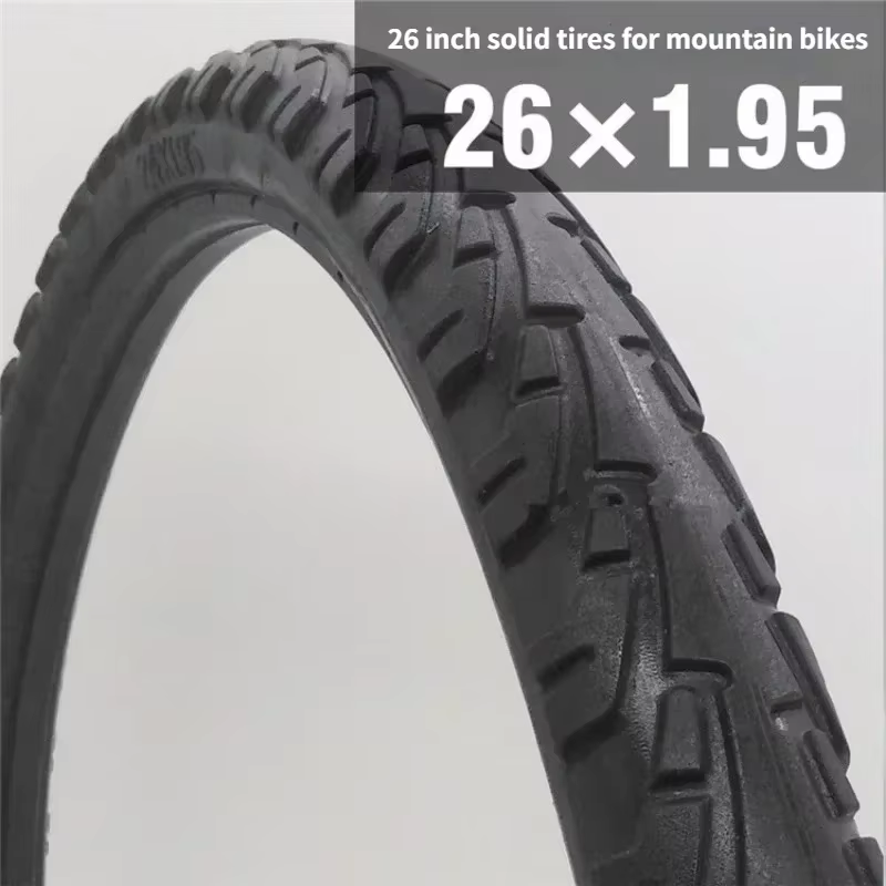 Pneu solide de vélo 20/24/26 pouces x1.50/1.95/1 3/8 pneus solides