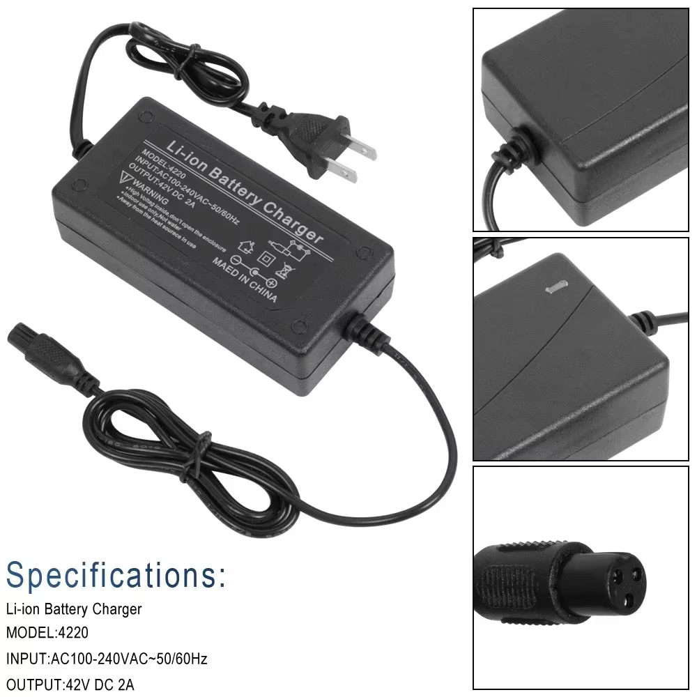 Chargeur de batterie au Lithium 42v 2a