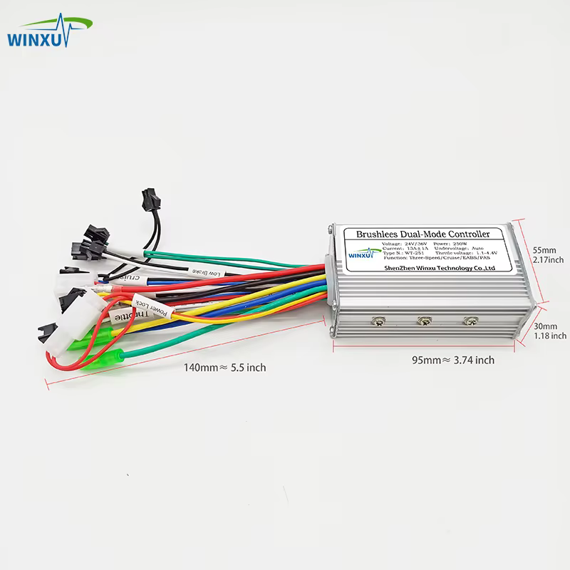 250W 350W e-bike moteur sans brosse contrôleur universel 24V 36V 48V double Mode pour VTT électrique Scooter vélo