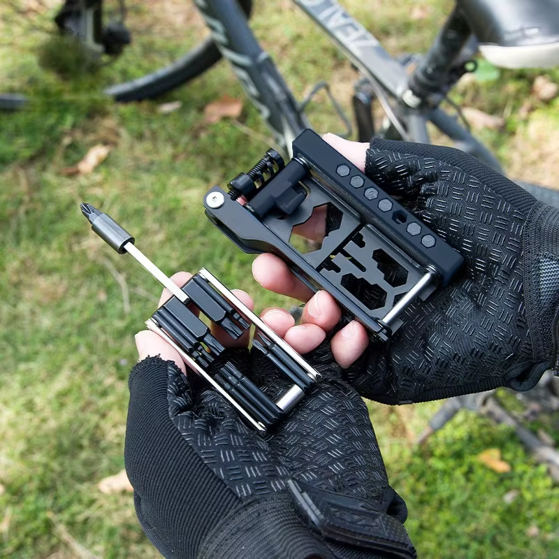 Kit d'outils de réparation de vélos multifonctionnel