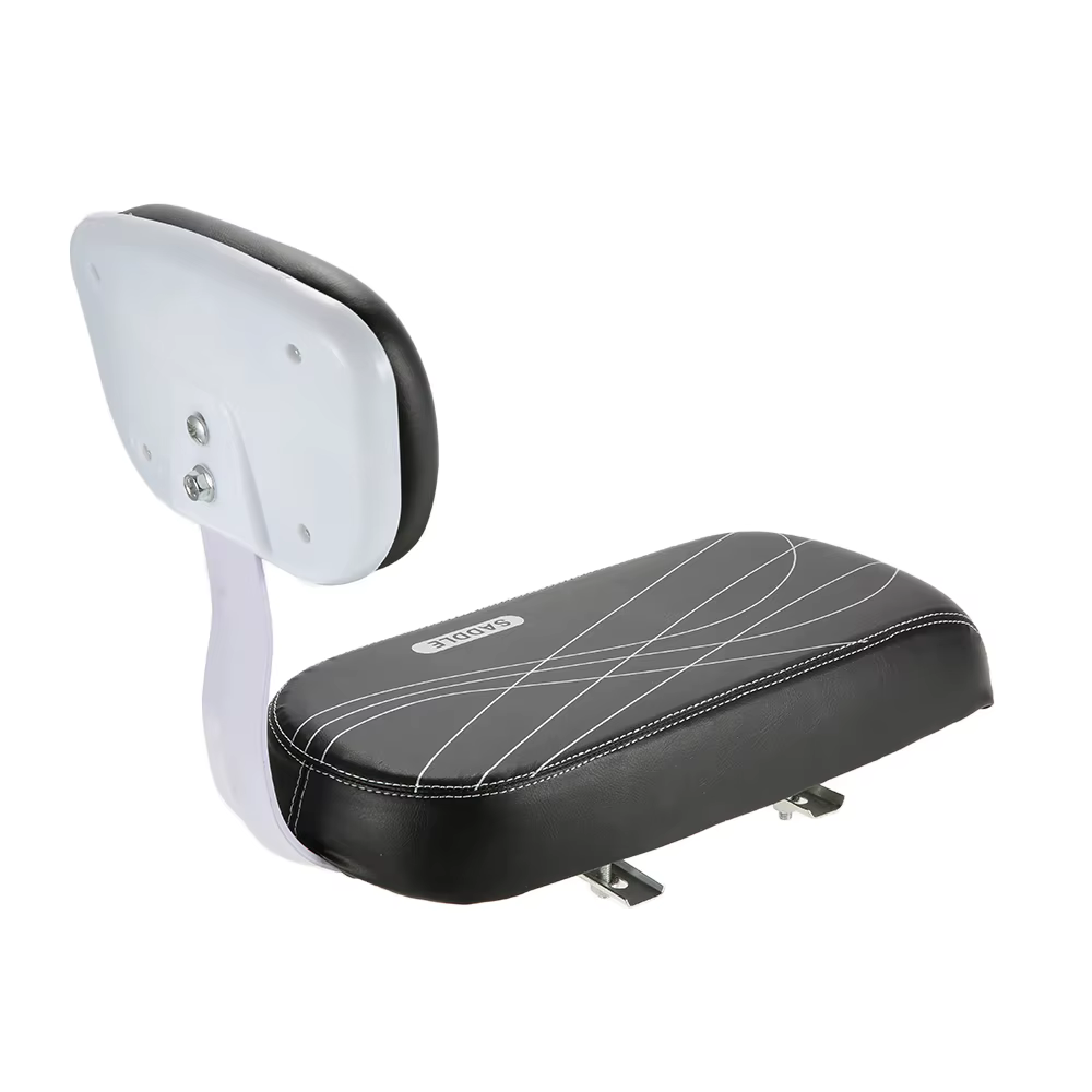 Siège arrière de vélo en cuir PU, housse de siège enfant, coussin d'assistance de vélo T1, dégager arrière, accessoires de subvention, pièces de vélo