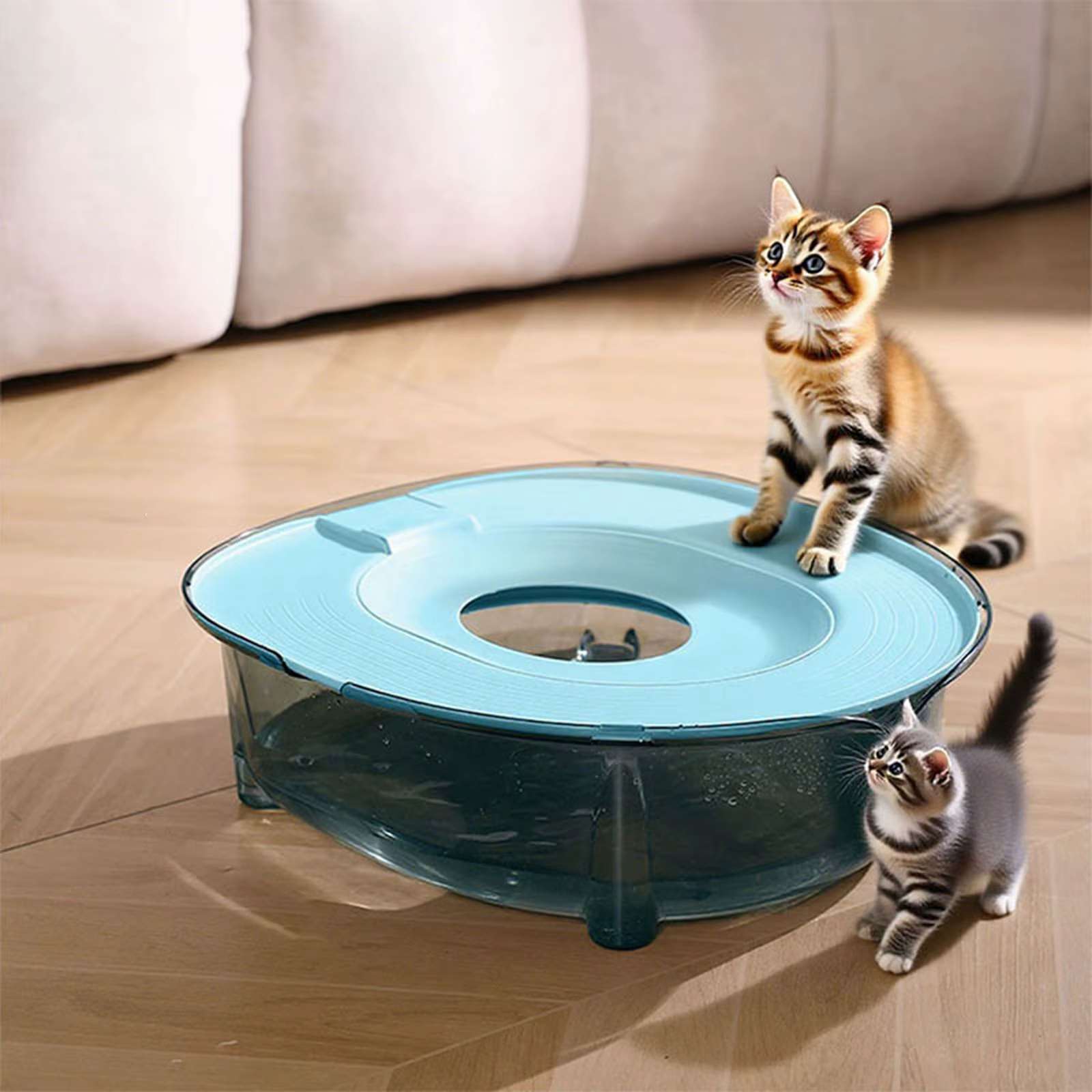 Kit d'entraînement à la propreté pour chat, bac à litière portable réutilisable, système d'apprentissage de la propreté polyvalent et amovible pour animaux de compagnie