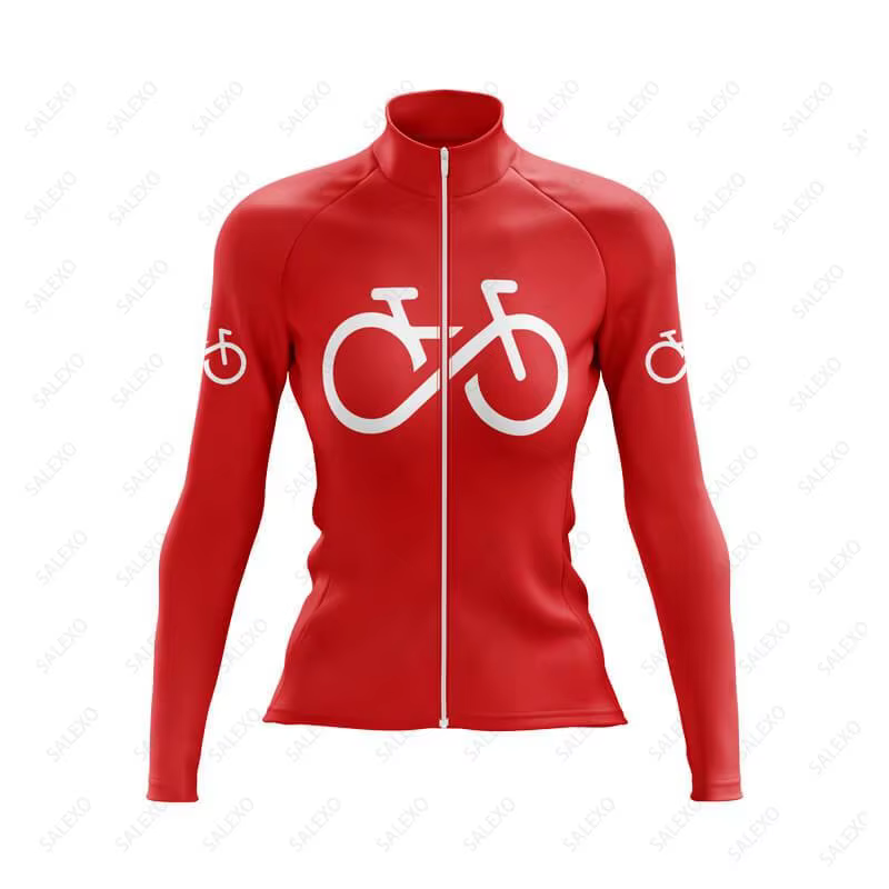 Maillot de cyclisme à manches longues pour femmes
