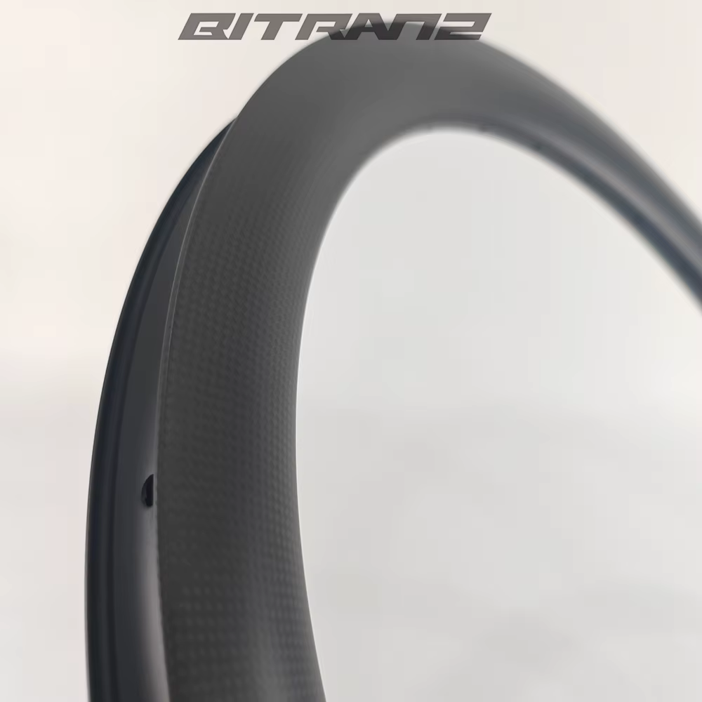 Jantes de vélo de route 700c en carbone 33mm 27mm de large 40/45/50/55/60mm de profondeur Frein à disque/à jante Tubeless Hook Hookless UD 3K 12K
