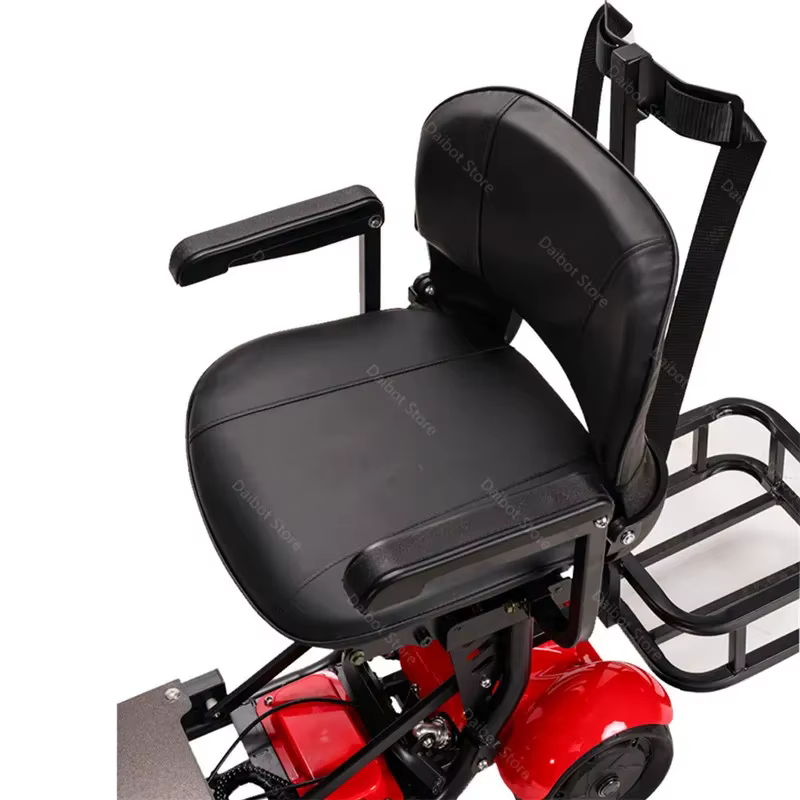 Scooter Électrique Pliable Tout Terrain avec Chariot de Golf