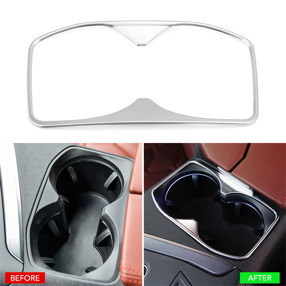 Accessoires de voiture pour Peugeot 3008 5008 GT 3008GT 5008GT 2016 2017 2018 2019 2020 2021 2022 2023, couvercle de support de verre d'eau à rangée arrière